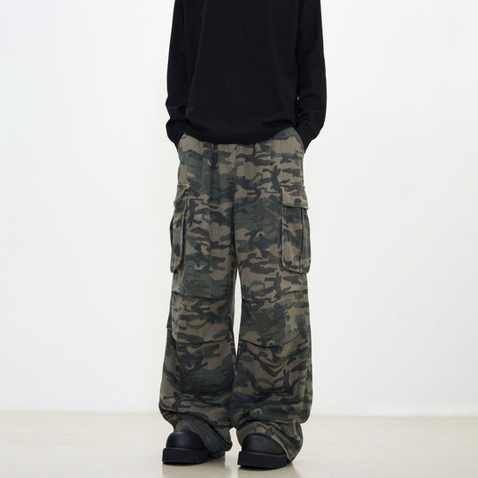 Damen Modische Cargo-Hose mit Camouflage-Muster Shop Nory