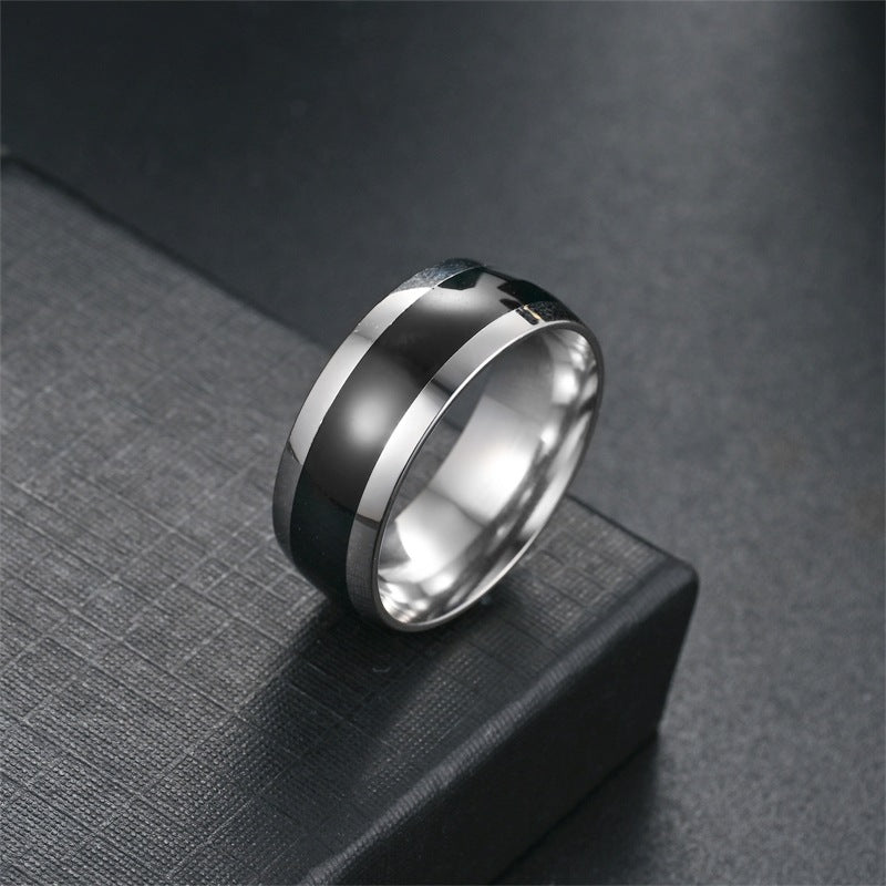 Herren Ring mit innovativem zwei-tonigen Oberflächendesign Shop Nory