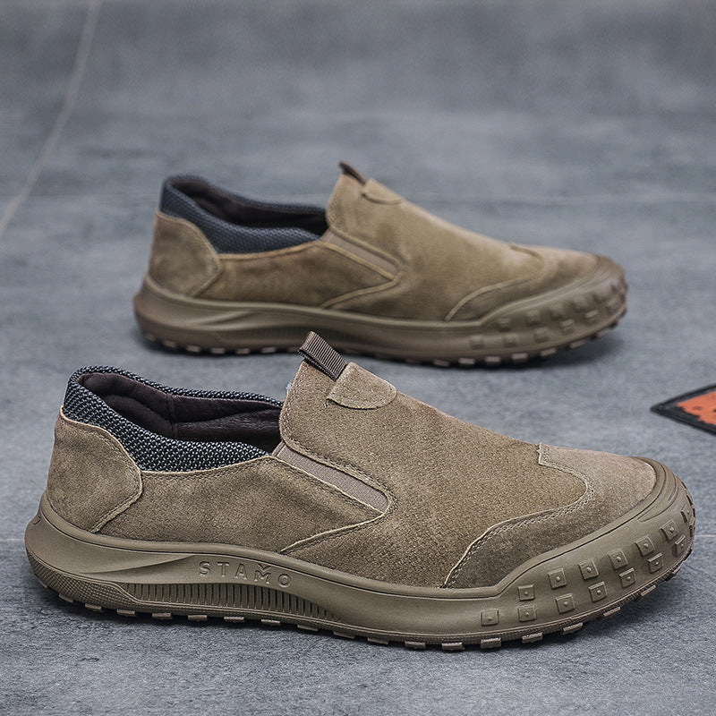 Herren bequeme Slipper aus Wildleder