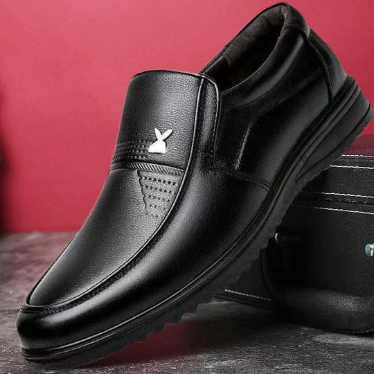 Herren Eleganter Lederoptik-Slipper mit rutschfester Profilsohle Shop Nory