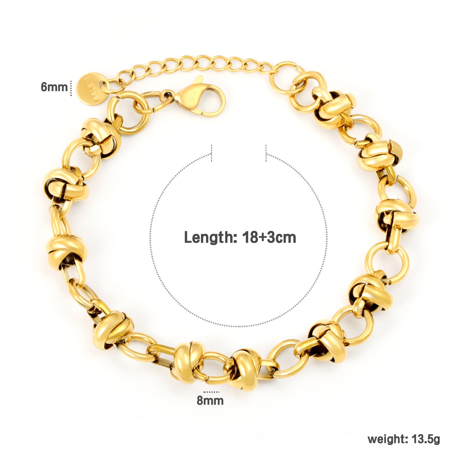 Damen modisches Armband mit eleganten Glieder-Design Shop Nory