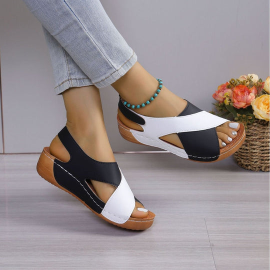 Damen modische Sandalen mit verstellbarem Riemen und anatomischem Fußbett Shopnory