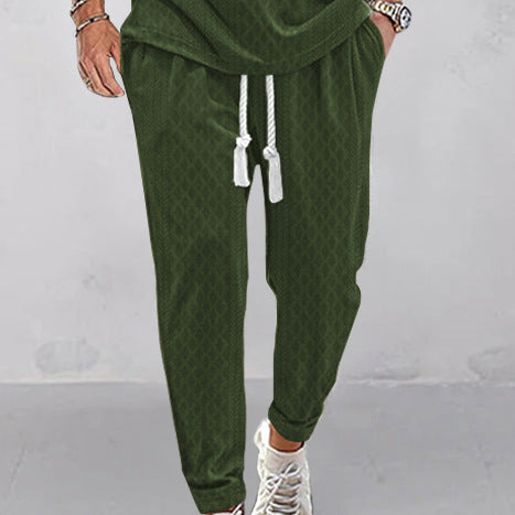 Herren Slim-Tapered Joggerhose im Struktur-Design mit Kordelzug und Eingrifftaschen Shop Nory