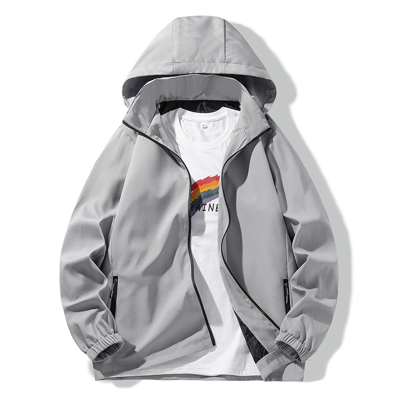 Unisex Minimalistische Softshell-Hoodie mit wasserabweisender Beschichtung, Kapuze & verdeckten Reißverschlusstaschen Shop Nory
