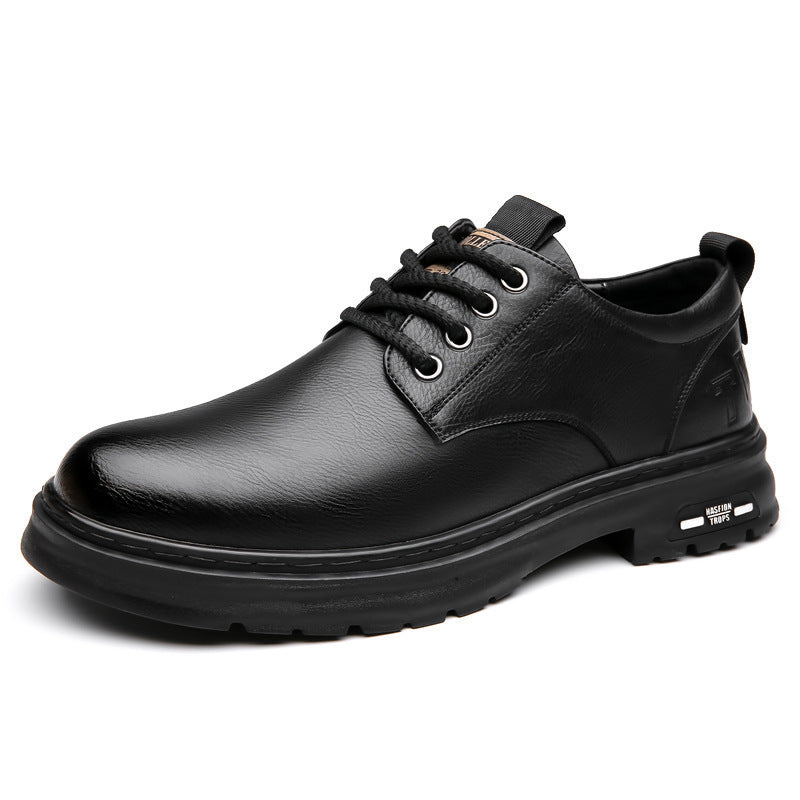 Herren Premium Leder Schnürschuhe mit rutschfester Sohle