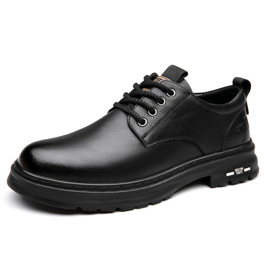 Herren Premium Leder Schnürschuhe mit rutschfester Sohle
