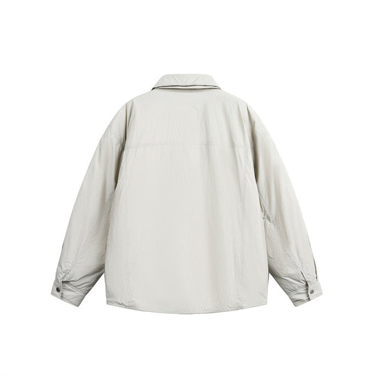 Herren Wattierte Hemdjacke mit Kontrast-Karotasche Shop Nory