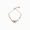 Damen filigranes Armband mit kunstvollem Schmetterlingsanhänger Shop Nory