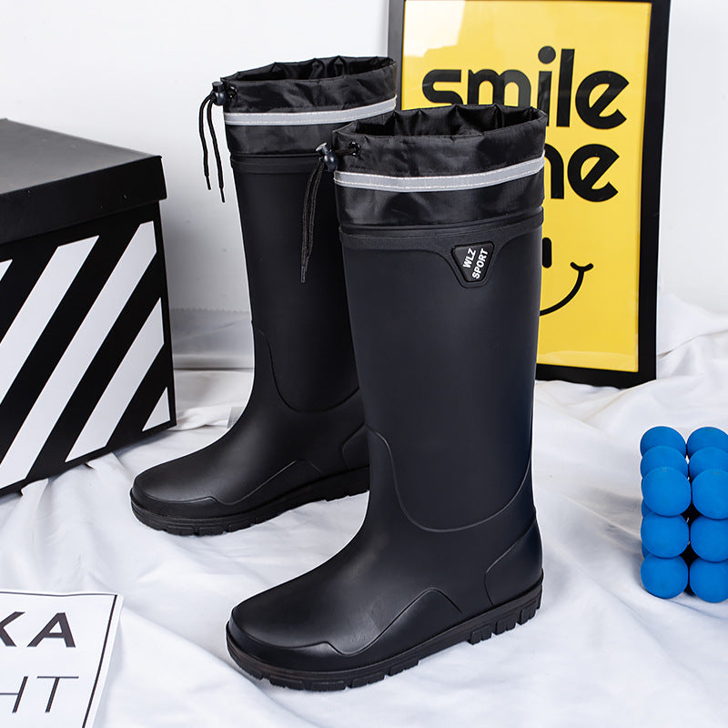 Herren Wasserdichte knielange Gummistiefel mit rutschfester Profil-Laufsohle und ergonomischem Fußbett Shop Nory