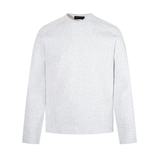 Herren Langarmshirt mit Rundhalsausschnitt aus meliertem Baumwollmix Shop Nory