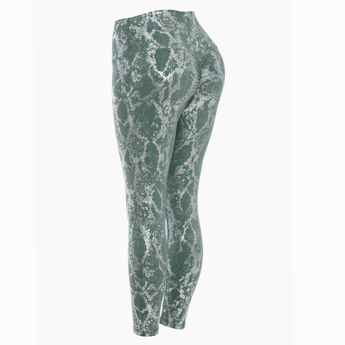 Damen Sportleggings im Schlangenprint mit hohem Bund
