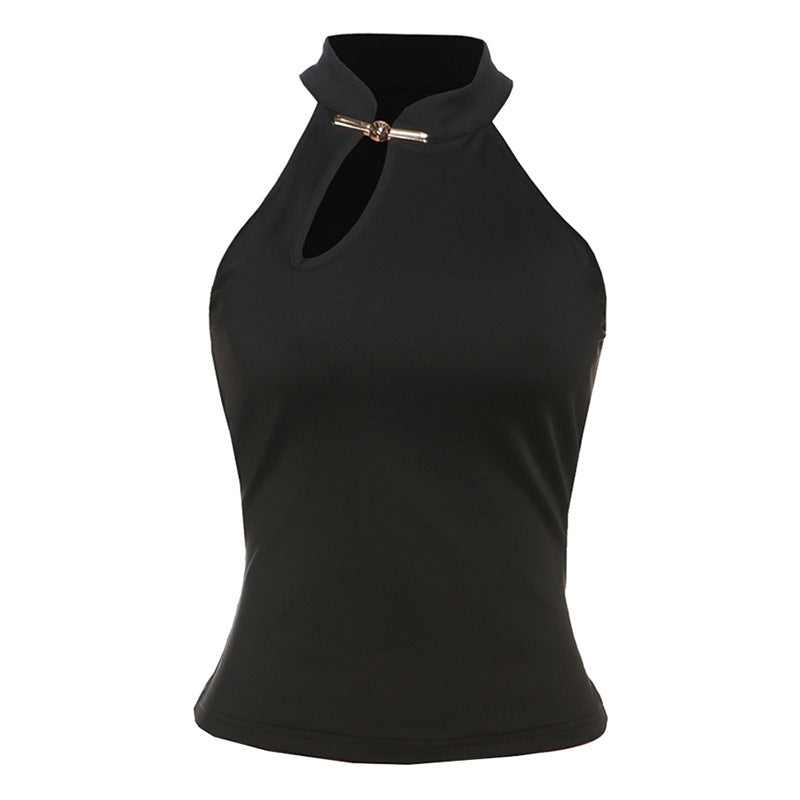 Damen Elegantes Haltertop mit modischer Schlitz-Detail