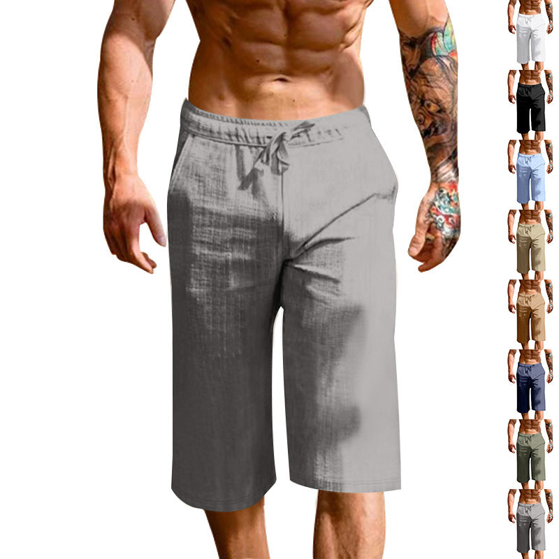 Herren bequeme Sport-Shorts mit elastischem Bund und verstellbarem Kordelzug Shopnory