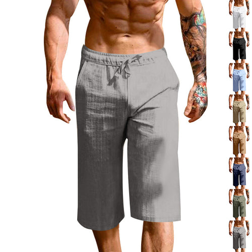 Herren bequeme Sport-Shorts mit elastischem Bund und verstellbarem Kordelzug Shopnory