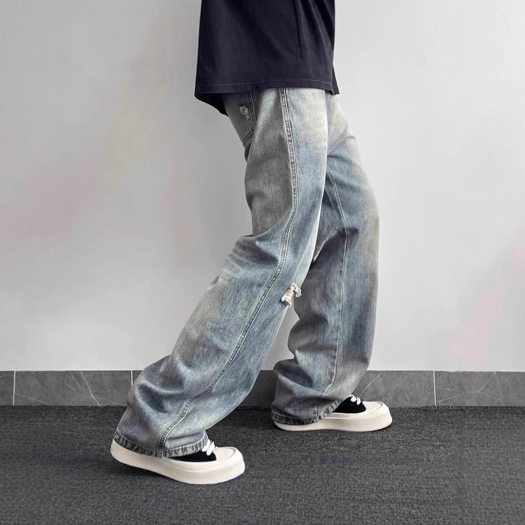 Damen Modische und lässige Baggy-Jeans Shop Nory