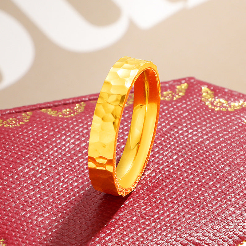 Damen moderner, handgefertigter Ring mit strukturiertem Oberflächenfinish Shop Nory
