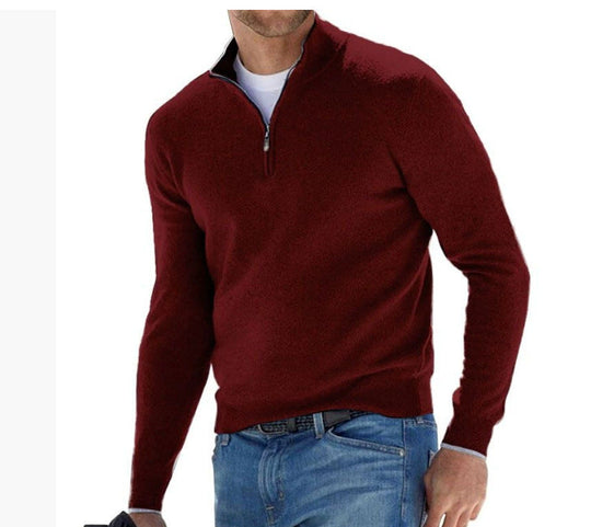 Merino Herren V-Ausschnitt Pullover