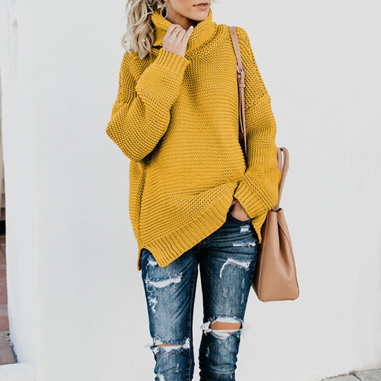 Damen kuscheliger Rollkragenpullover