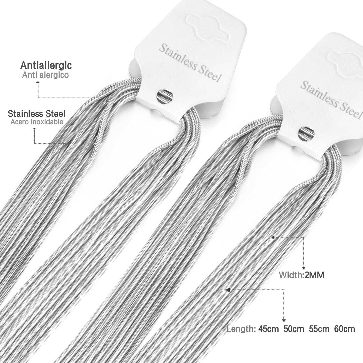 Damen Edelstahl-Halskette mit goldplattiertem Gliederdesign Shop Nory