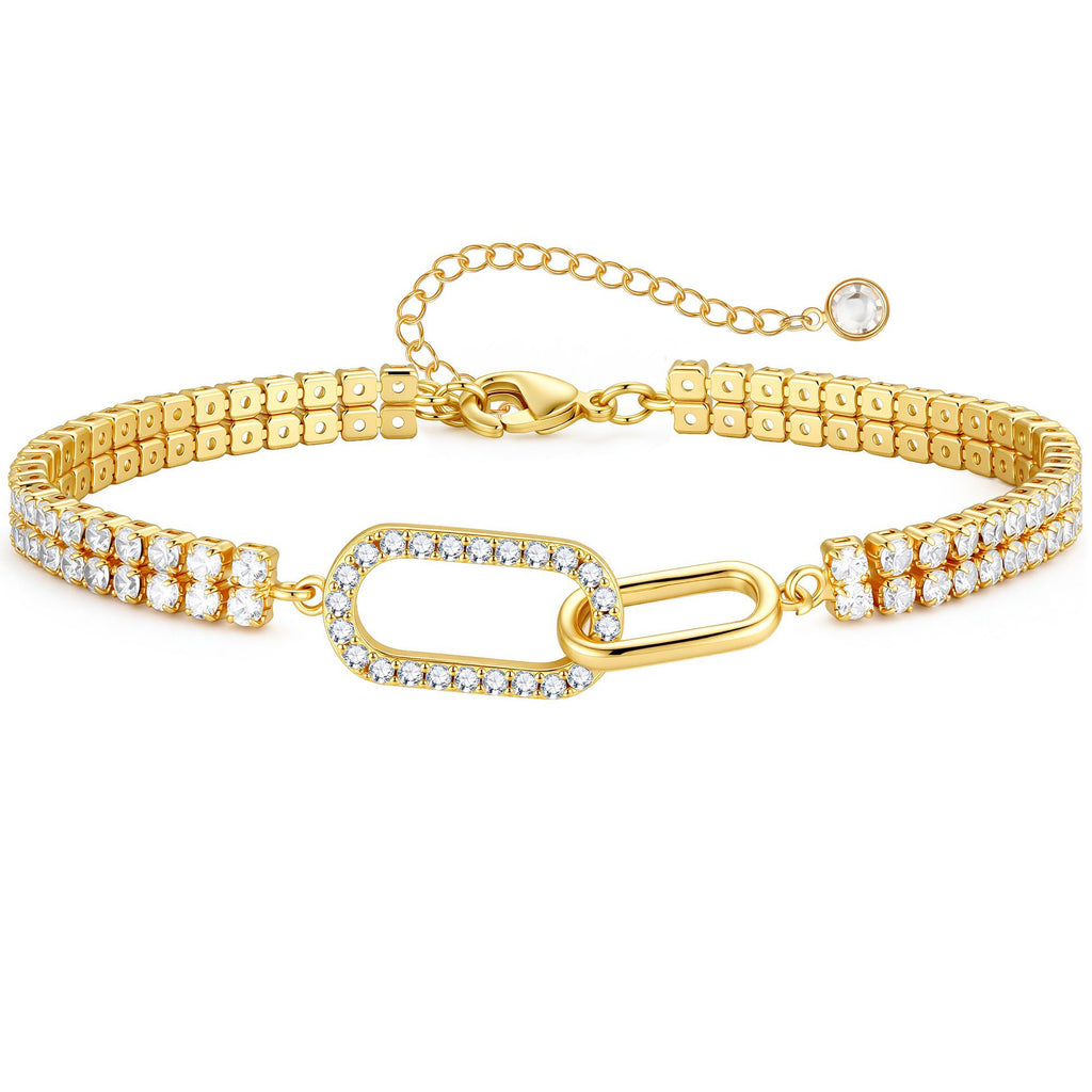 Damen Armband mit funkelndem Unendlichkeitssymbol und eleganter Kettengestaltung Shop Nory