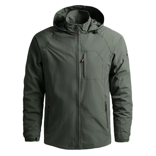 Herren Tactical-Urban Übergangsjacke mit Kapuze, Mesh-Innenfutter und verdeckten Reißverschlusstaschen Shop Nory