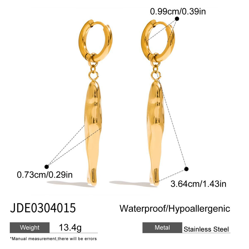 Damen Ohrhänger im eleganten Fisdesign aus hypoallergenem Edelstahl Shop Nory