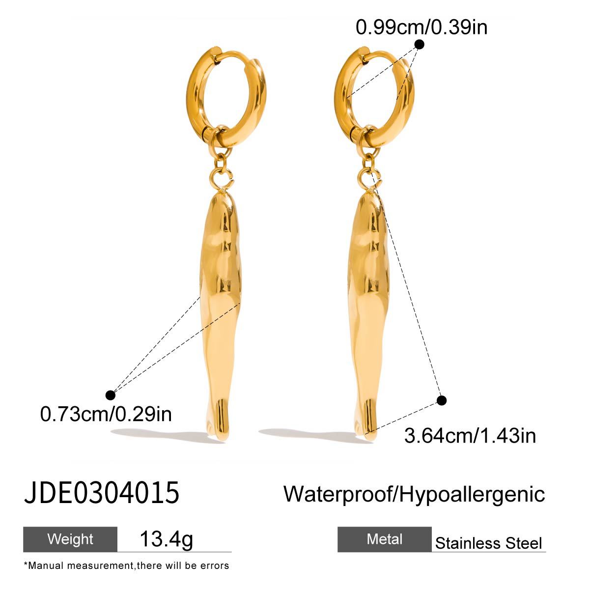 Damen Ohrhänger im eleganten Fisdesign aus hypoallergenem Edelstahl Shop Nory