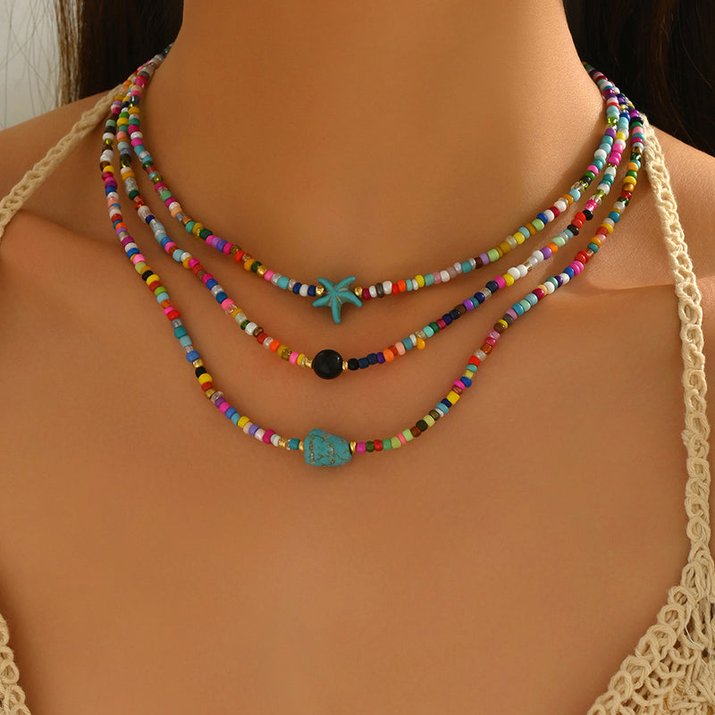 Böhmische Bunte Perlenkette | Shop Nory