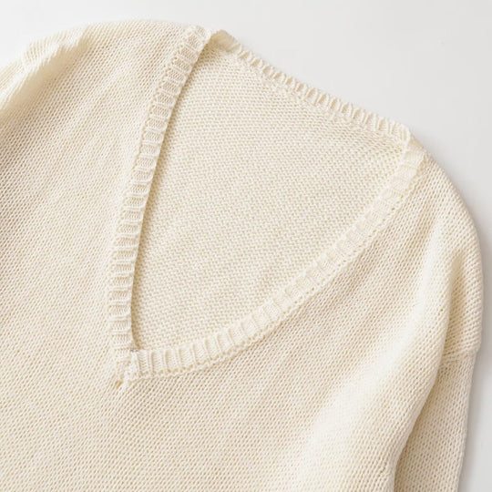 Damen Grobstrickpullover mit tiefem V-Ausschnitt und Oversize-Schnitt Shop Nory