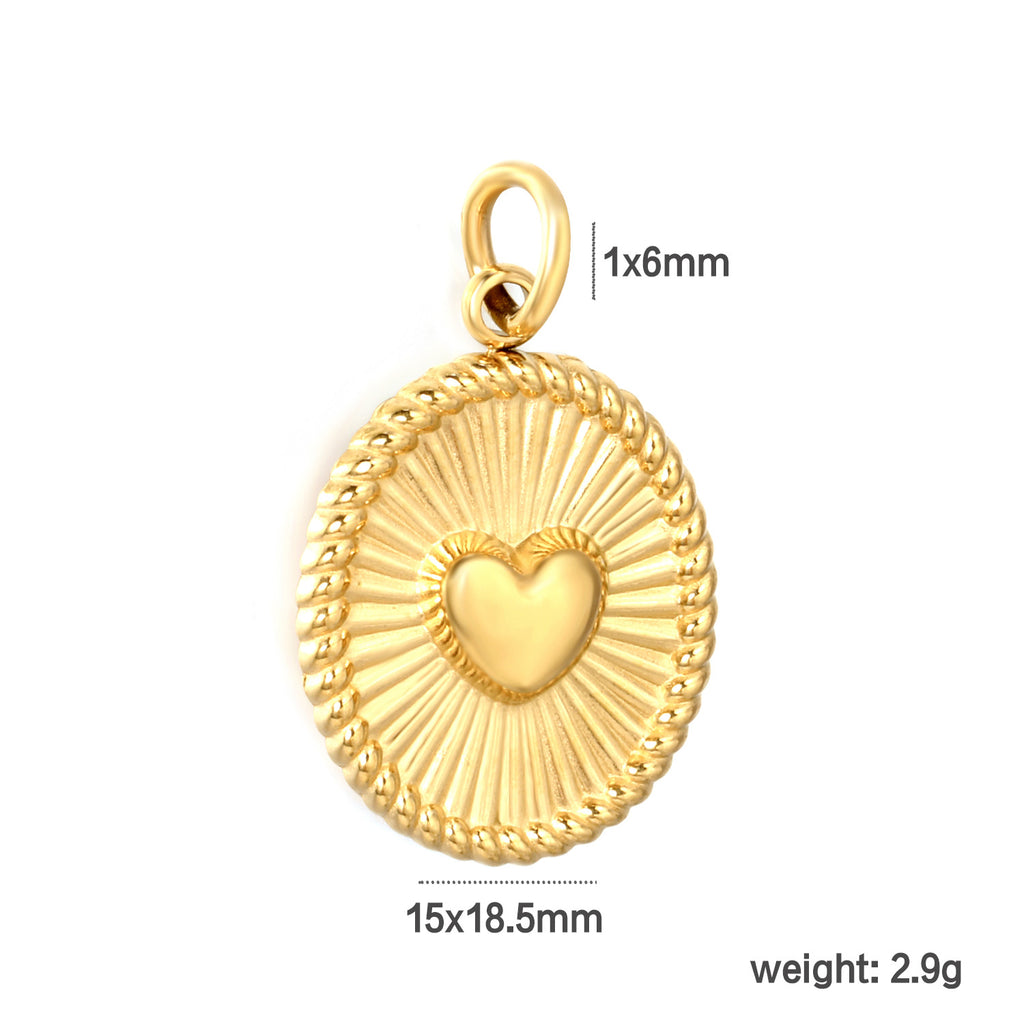 Damen hochwertiger Muschelanhänger aus goldplattiertem Edelstahl Shop Nory