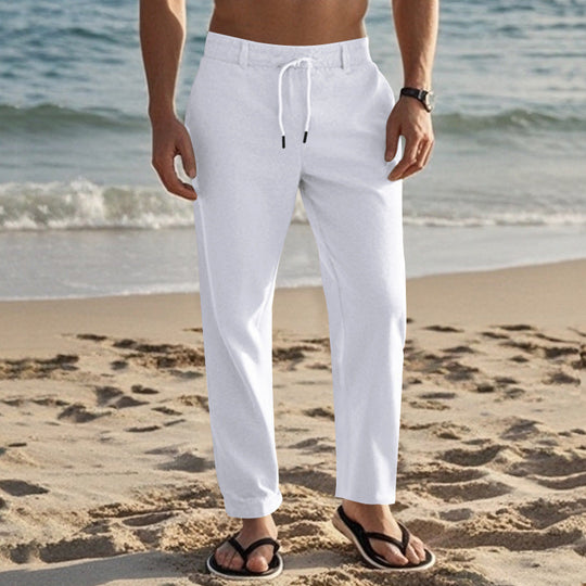 Herren Bequeme Strandhose mit elastischem Bund und praktischen Seitentaschen Shopnory