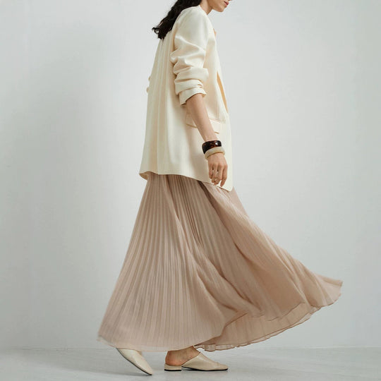 Damen Plissee Maxirock Shop Nory