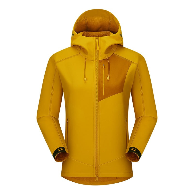 Herren Softshell-Trekkingjacke mit Kapuze atmungsaktiv winddicht dehnbar Shop Nory