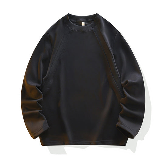 Unisex Oversize Raglan-Sweatshirt aus weichem Baumwollmix mit geripptem Rundhalsausschnitt Shop Nory