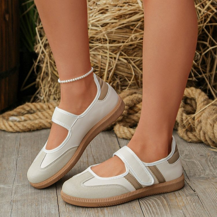 Damen Mary-Jane-Sneaker mit Klettverschluss, leichter Profilsohle und Komfortfußbett Shop Nory