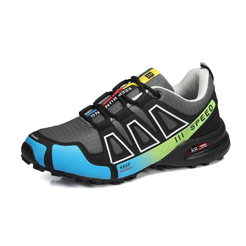 Herren nan robuster Trailrunning-Laufschuh mit stoßdämpfender EVA-Zwischensohle und griffiger Profillaufsohle