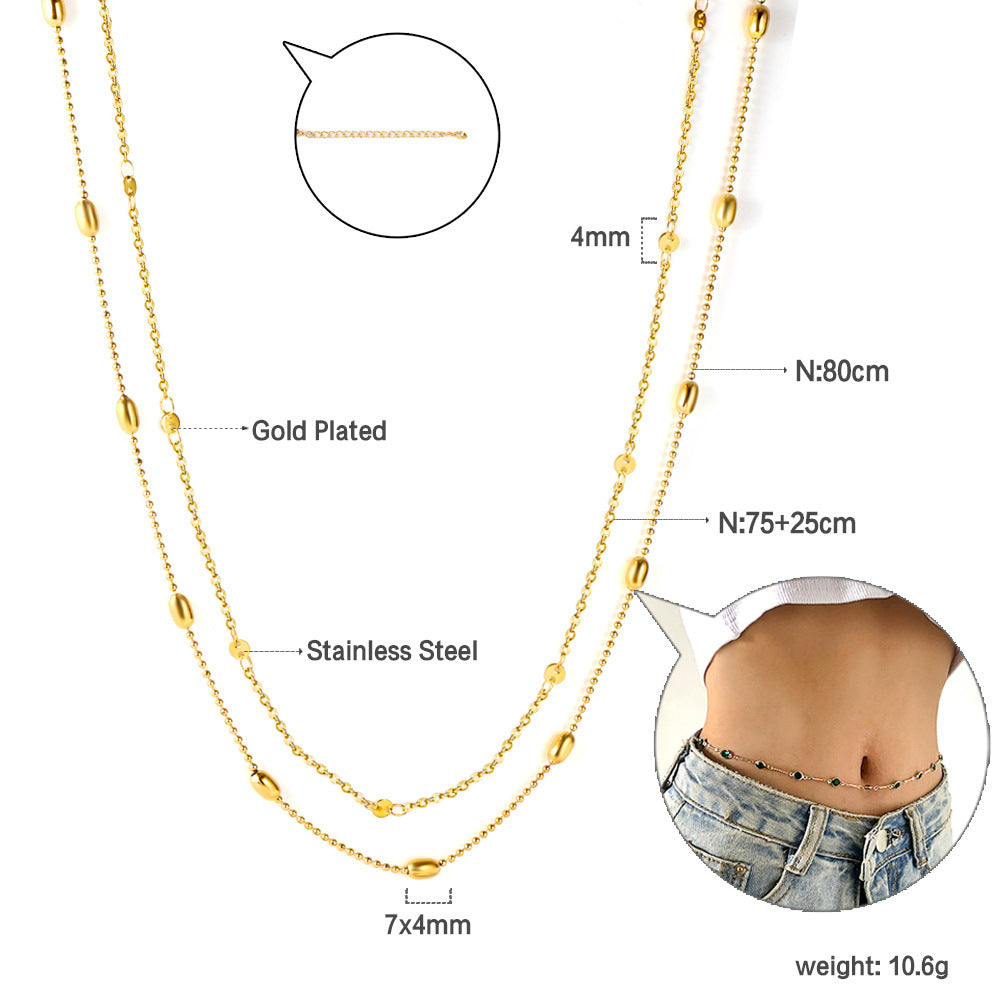 Damen Halskette mit schützenden Augenmotiven und goldplattierter Edelstahl-Verarbeitung Shop Nory