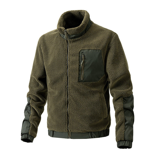 Herren Kuschelige Fleecejacke mit hohem Kragen Shop Nory