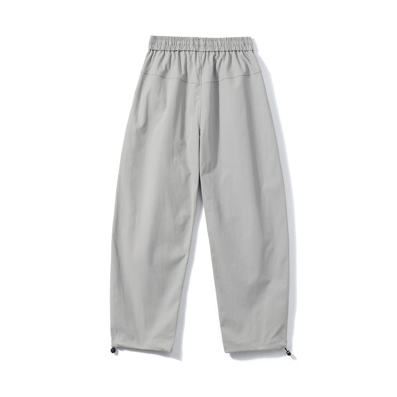 Herren Utility-Cargohose mit elastischem Bund, Reißverschlusstasche und verstellbarem Saum Shop Nory
