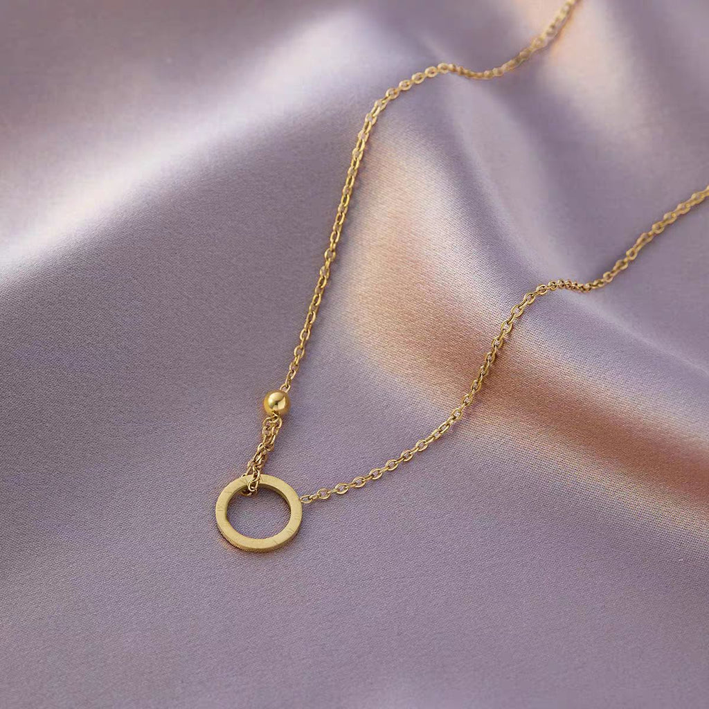 Frauen Symbolischer Kreis Anhänger Halskette Shop Nory