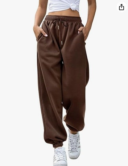 Damen nan lässige Jogginghose mit hohem Bund elastischen Knöchelabschlüssen und weichem Fleecefutter Shop Nory