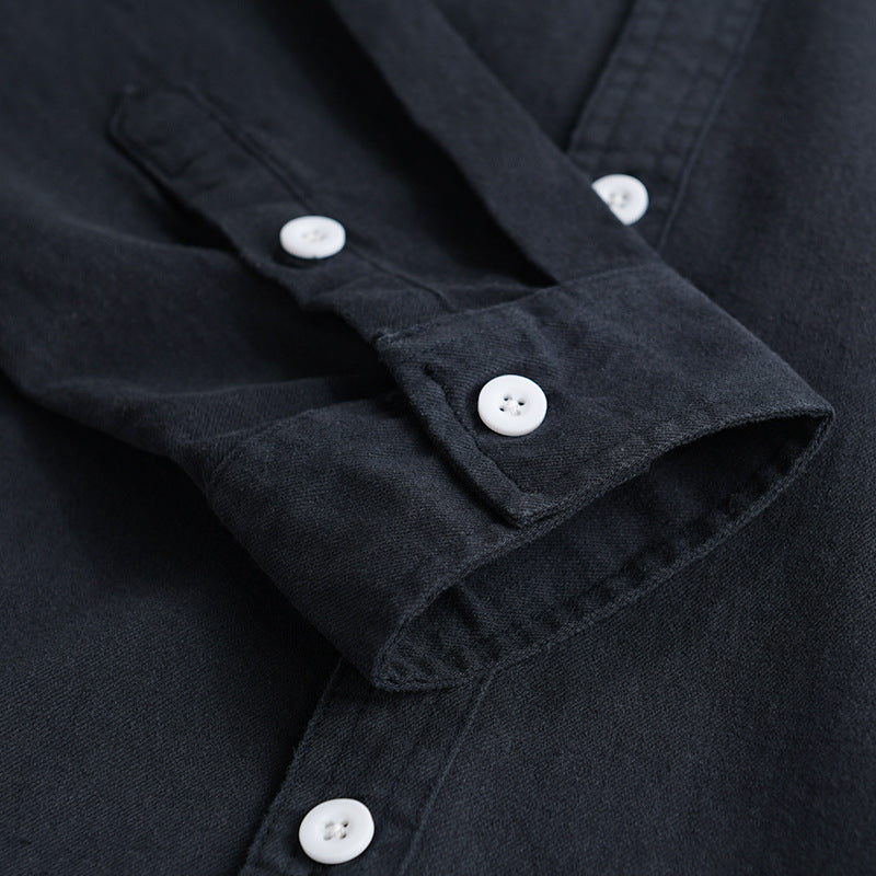 Herren Freizeit-Hemdjacke aus schwerem Baumwoll-Twill mit Kentkragen und aufgesetzter Brusttasche Shop Nory