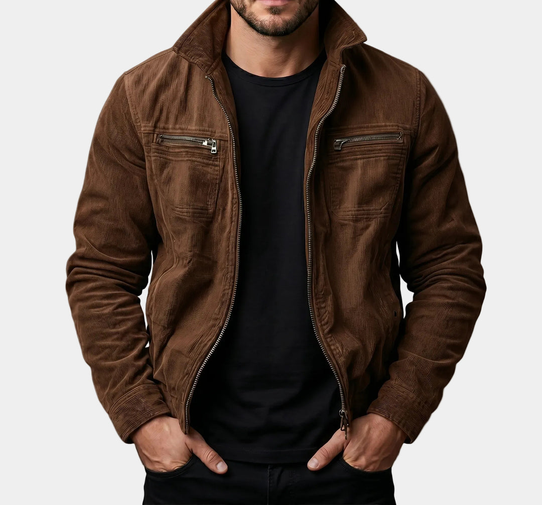 Herren Modische Übergangs-Utility-Jacke mit Reißverschluss