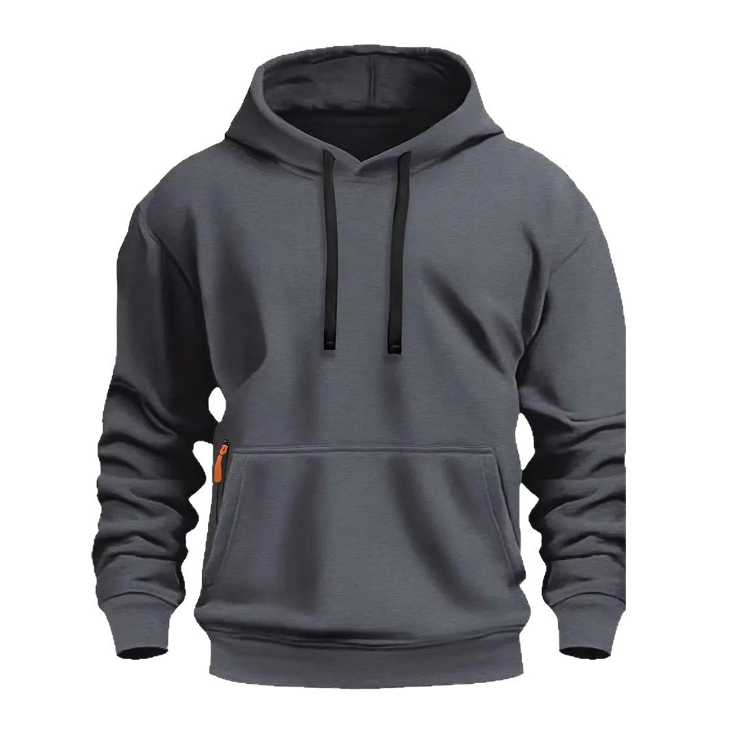 Herren sportlicher Kapuzenpullover mit praktischen Taschen und atmungsaktivem Material