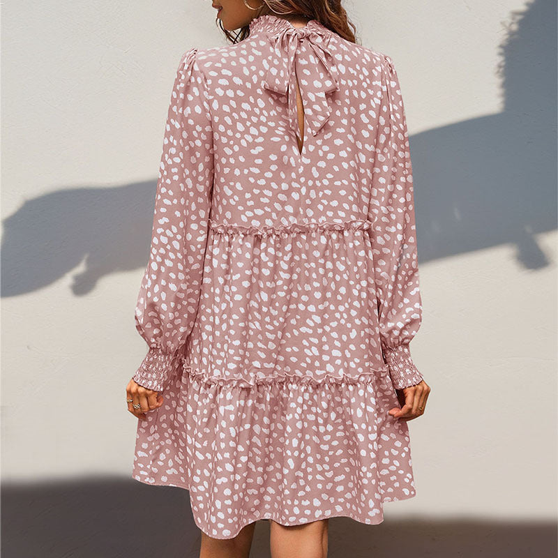 Damen Fließendes Kleid mit Rüschendetails Shop Nory