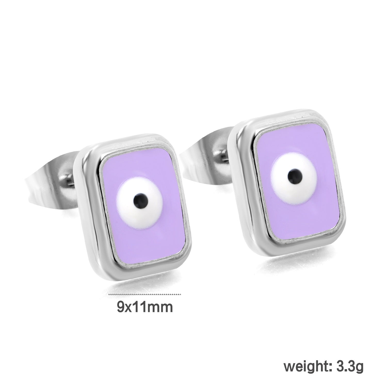 Damen Ohrstecker mit kreativen Auge-Design und goldfarbener Umrandung Shop Nory
