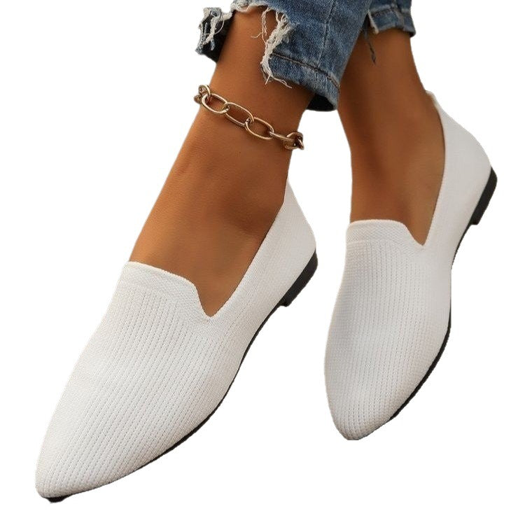 Damen Elegante Ballerinas mit feiner Netzstruktur