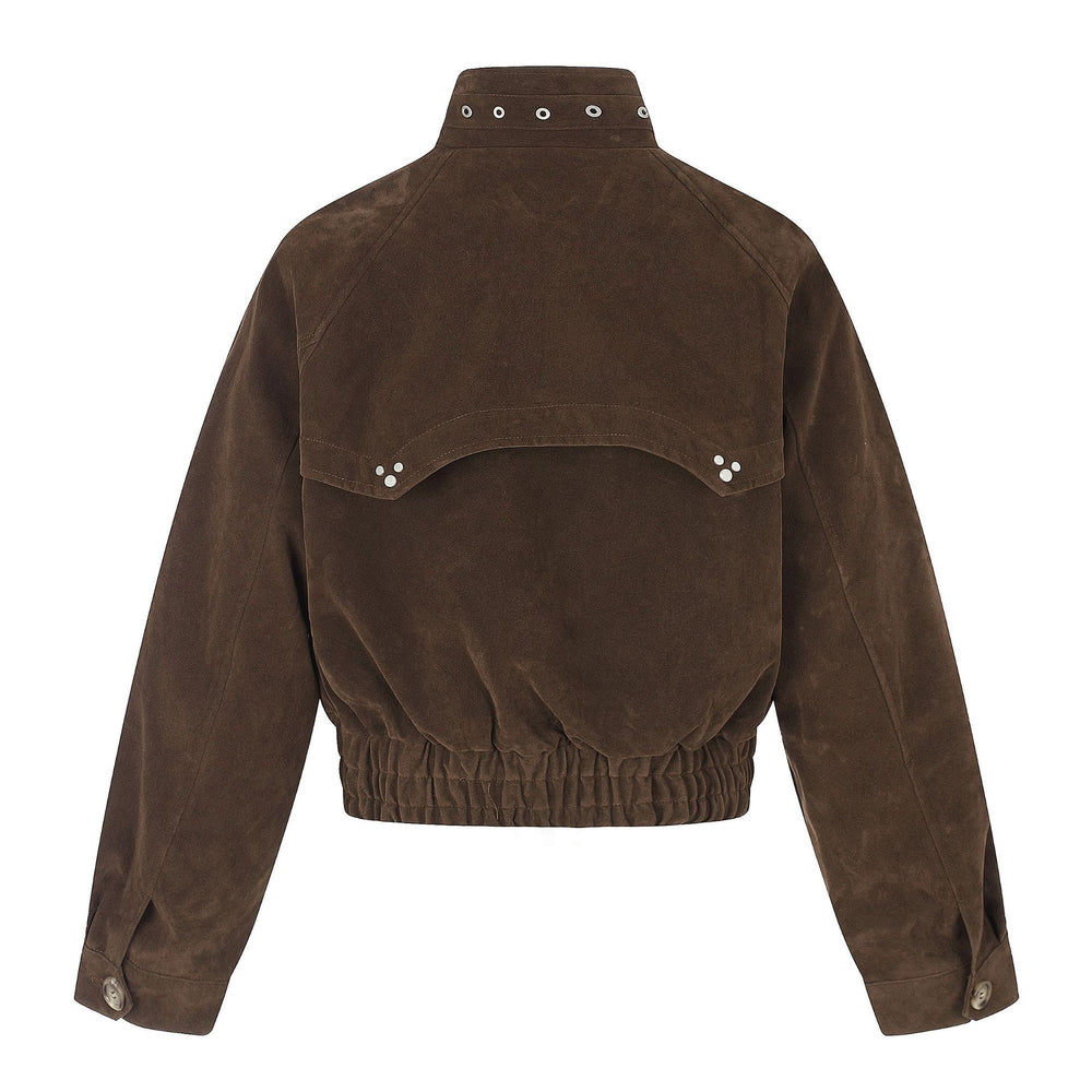 Herren Veloursleder‑Bomberjacke im Pilotenstil Shop Nory