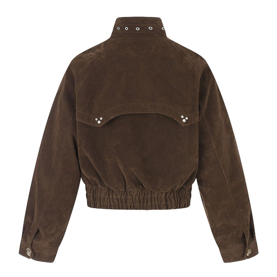 Herren Veloursleder‑Bomberjacke im Pilotenstil Shop Nory
