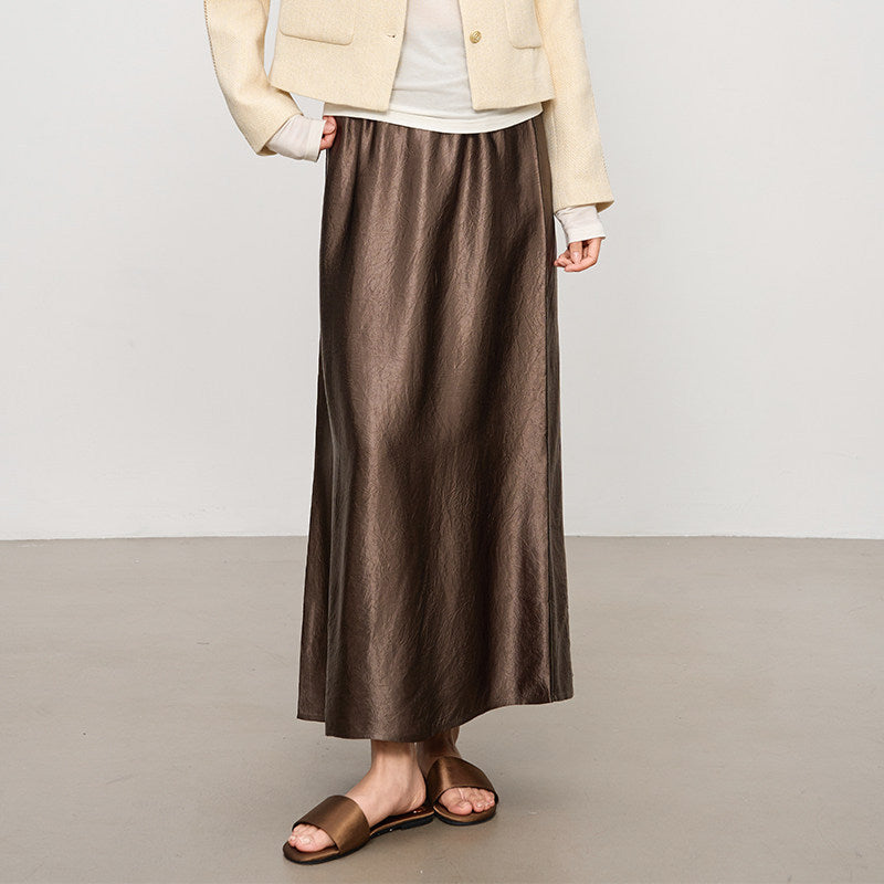 Damen Eleganter Maxirock aus hochwertigem Chiffon Shop Nory
